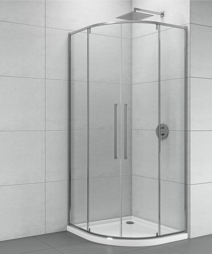Tuš kabina COPEN ABSOLUT R800x2000 staklo 6mm providno sa pivot vratima 2