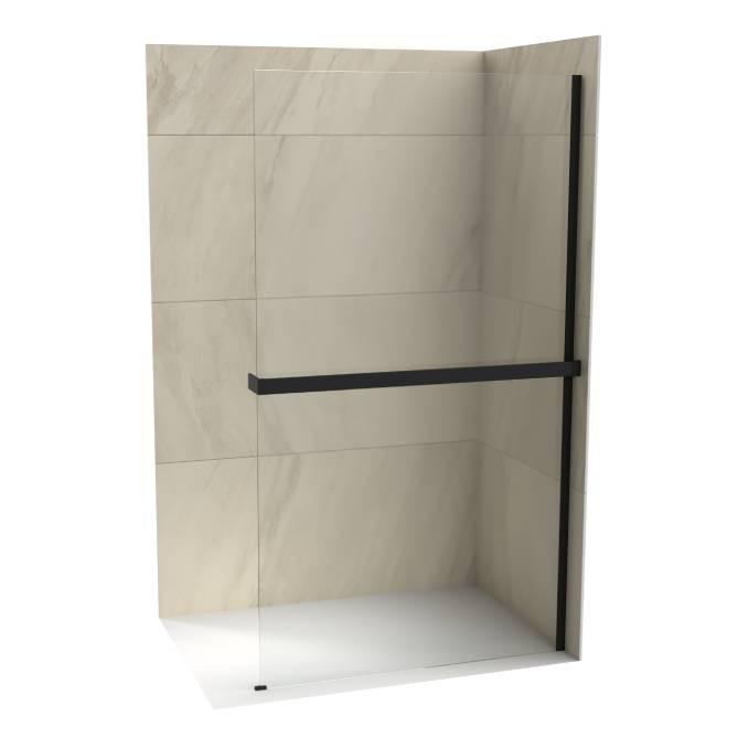 Walk-in COPEN MONTE SUPERIORE 1200x2000, 8mm staklo, polica i držač mat crni