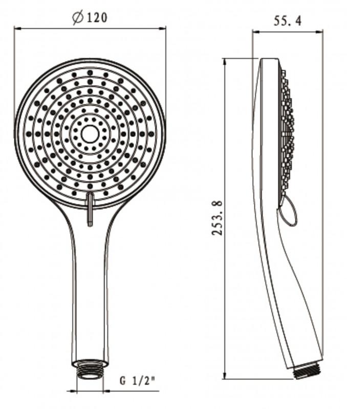 Tuš ručica COPEN 3F 120mm 2