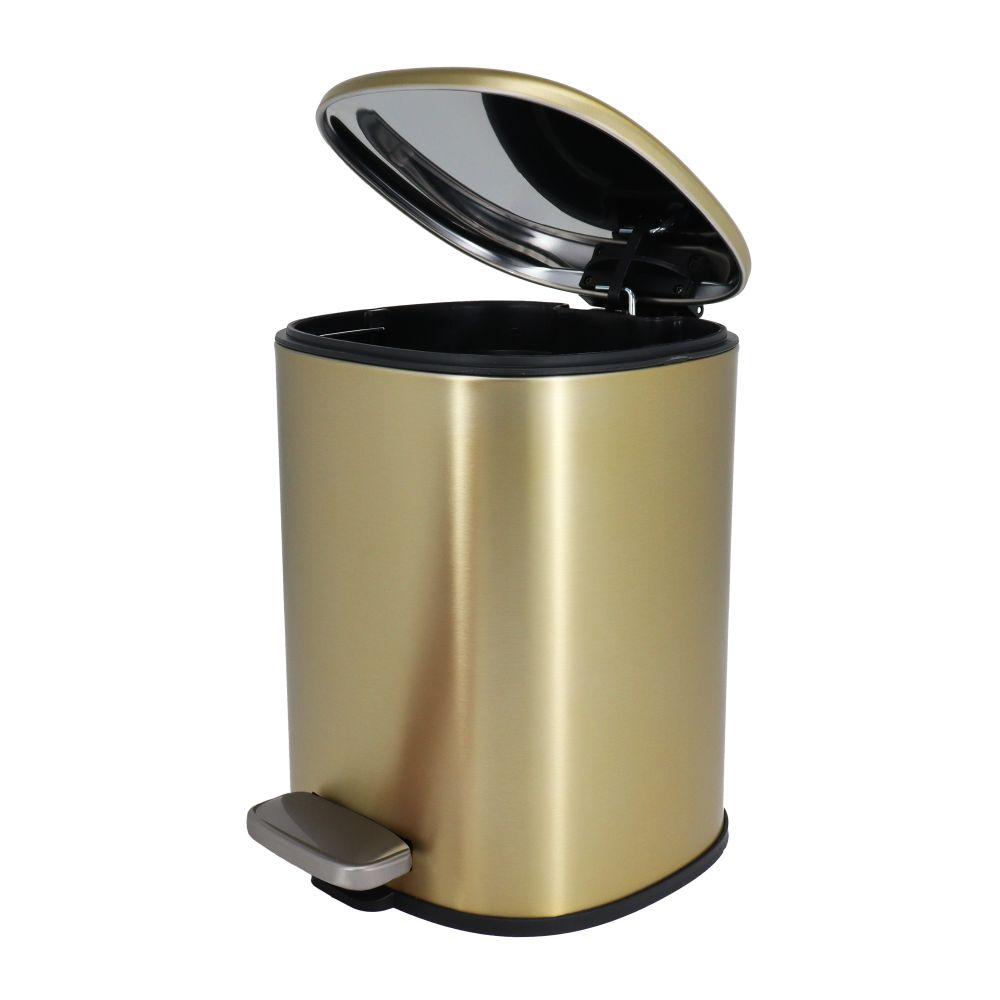 Kanta za otpatke COPEN 5L sa soft close poklopcem brushed gold square 3
