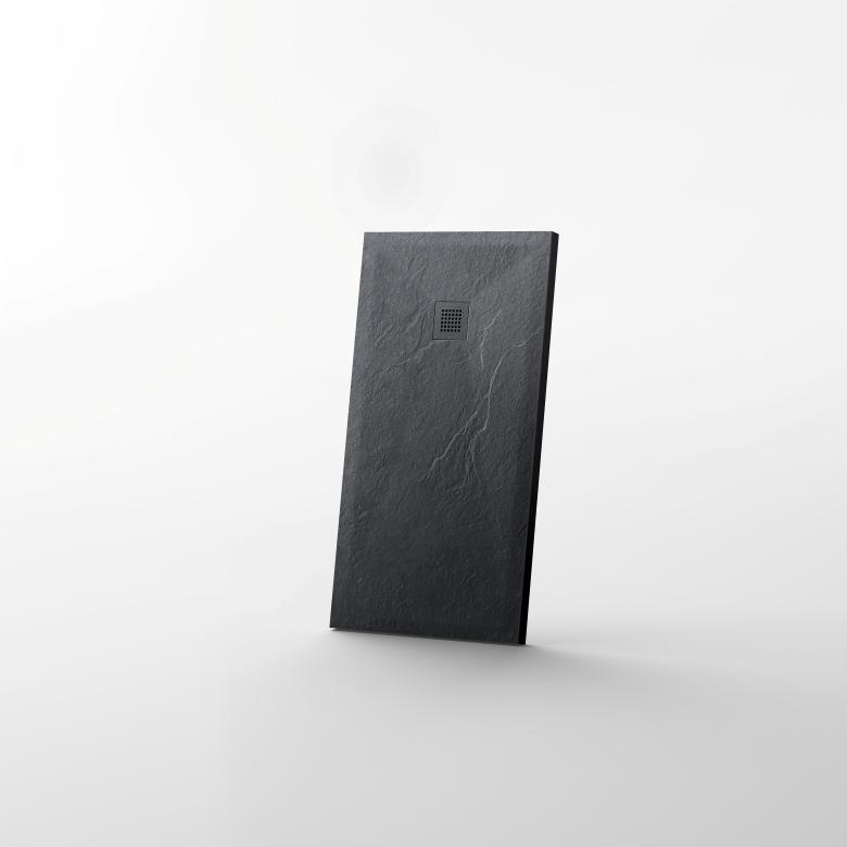 Tuš kadica COPEN SLATE BLACK 1200x900x25 sa S/S black rešetkom 4
