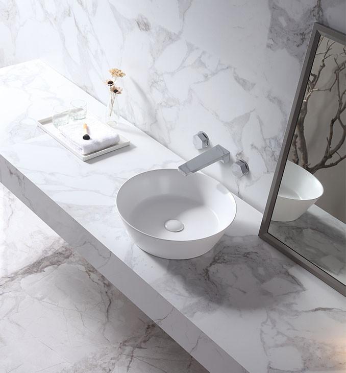 Lavabo COPEN nadgradni 430x430x130 matt white 2