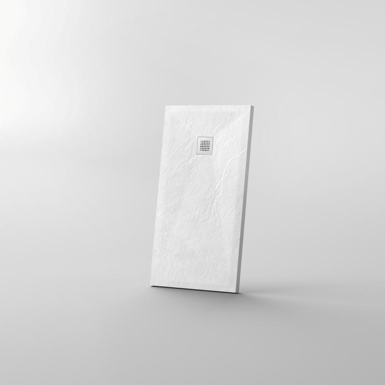 Tuš kadica COPEN SLATE WHITE 1200x700x25 sa S/S white rešetkom 6