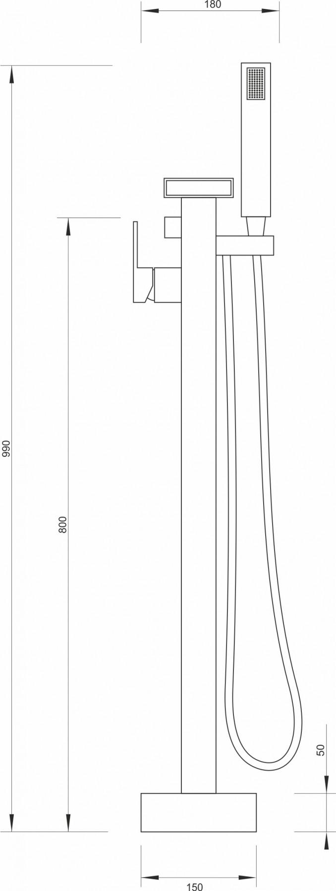 Baterija CONCEPT za samostojeću kadu C-01-006 BOCA 2