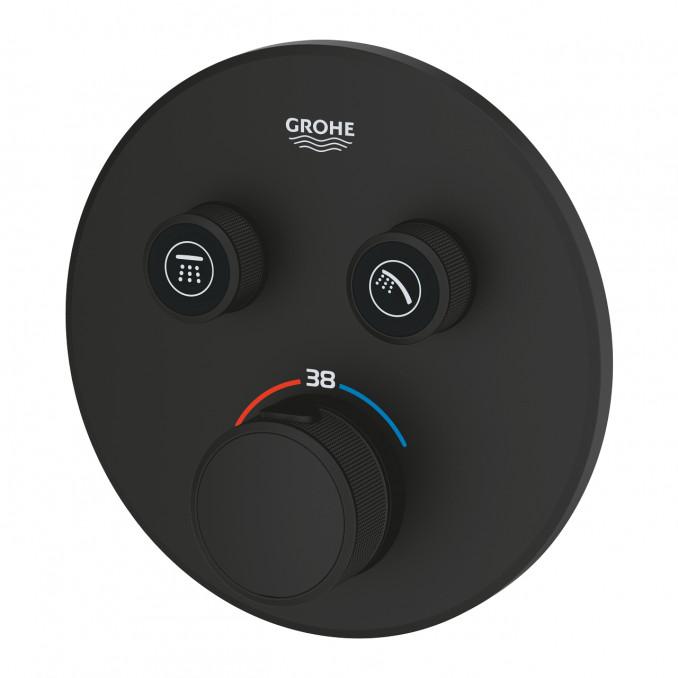 Termostat maska GROHE GROTHERM SMARTCONTROL 2F okrugla phantom black 5
