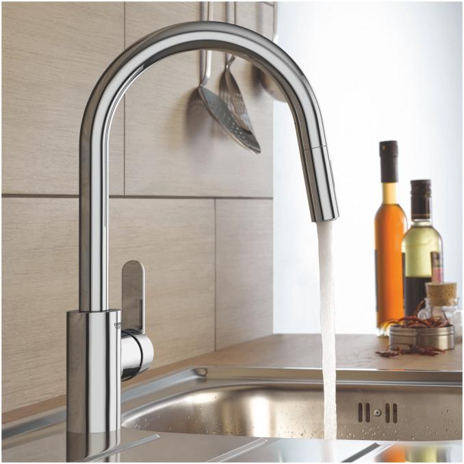 Baterija za sudoperu GROHE GET C sa izvlačećim tušem 2F 3