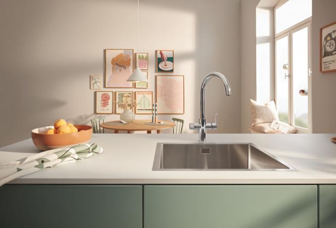 Baterija za sudoperu GROHE BLUE pure BauCurve C sp filter S 3