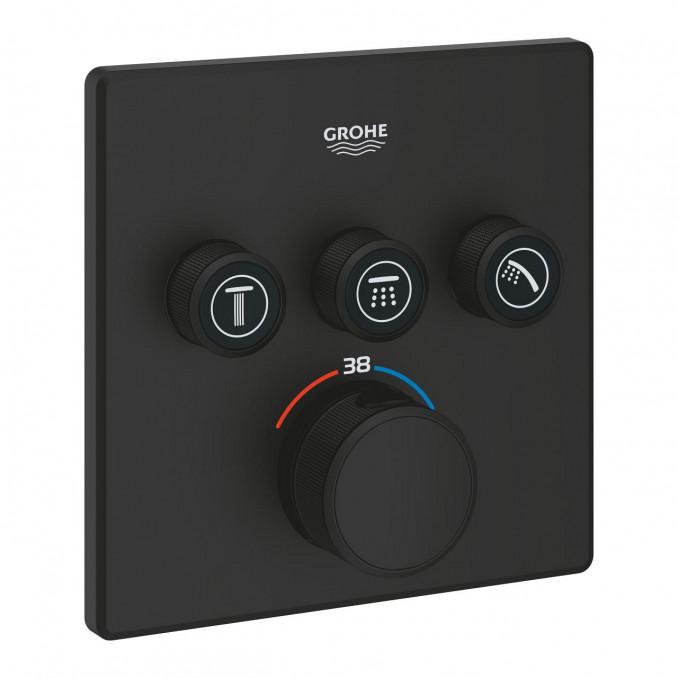 Termostat maska GROHE GROTHERM SMARTCONTROL 3F četvrtasta phantom black