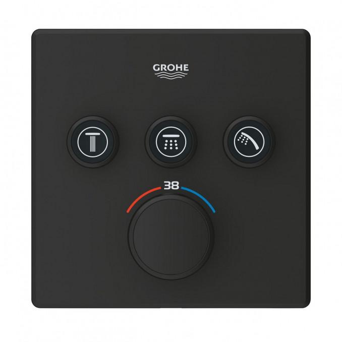 Termostat maska GROHE GROTHERM SMARTCONTROL 3F četvrtasta phantom black 4