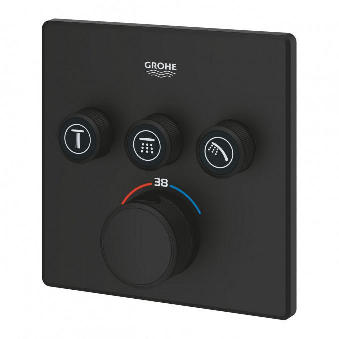 Termostat maska GROHE GROTHERM SMARTCONTROL 3F četvrtasta phantom black 5