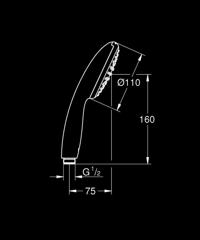 Tuš ručica GROHE TEMPESTA 110 2