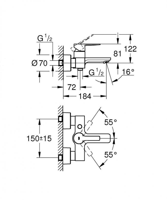 Baterija za kadu GROHE LINEARE 2