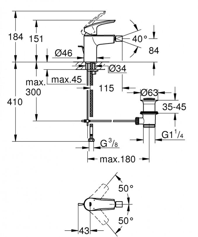 Baterija za bide GROHE EUROSMART 2