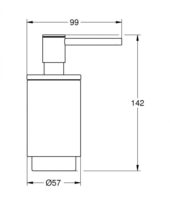 Dozer sapuna GROHE SELECTION hard graphite 2