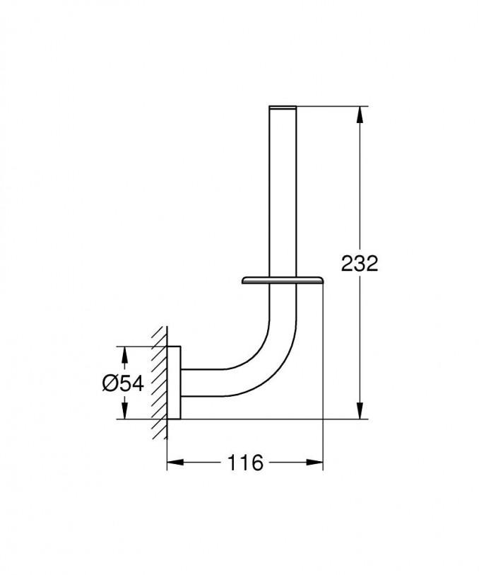 Držač rezervne rolne GROHE ESSENTIALS 2