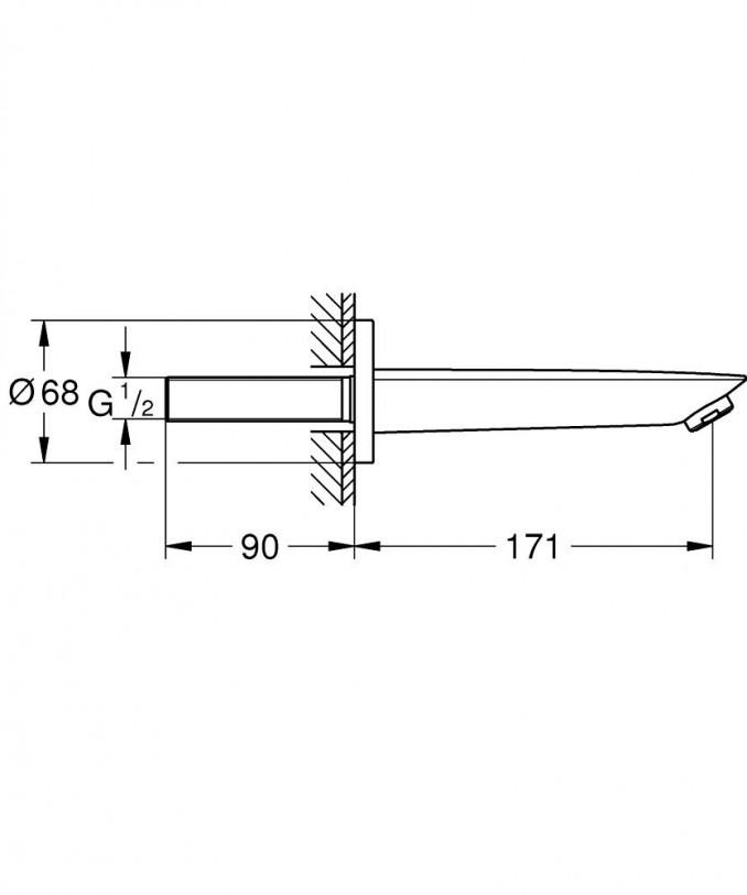 Izliv GROHE BAUCOSMOPOLITAN 171mm 2