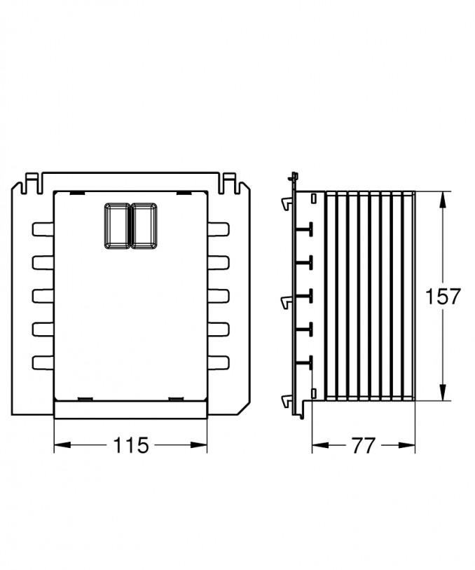 Adapter za taster GROHE RAPID SL 2