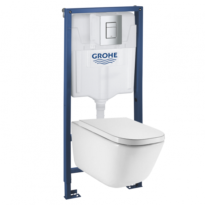 Ugradni kotlić GROHE SL 3u1 sa ROCA GAP rimless šoljom i GAP slim wc daskom
