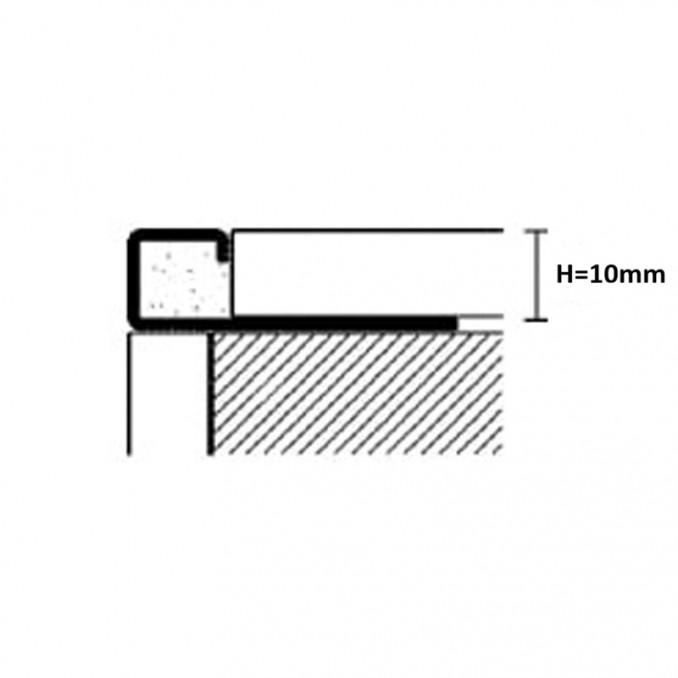Profil PROFILPAS Q PROANGLE ANTHRACITE GREY COATED ALUMINIUM ZQVN/10 270cm 2