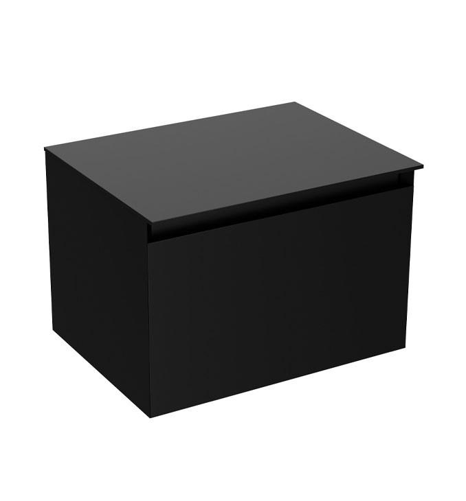 Ormarić LINEART TISA 600 black sa crnom nadgradnom pločom