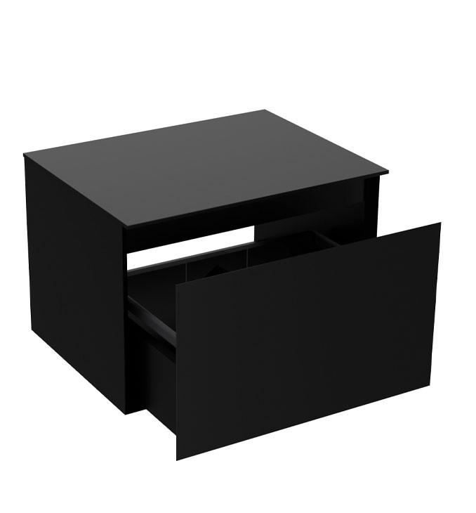 Ormarić LINEART TISA 600 black sa crnom nadgradnom pločom 3