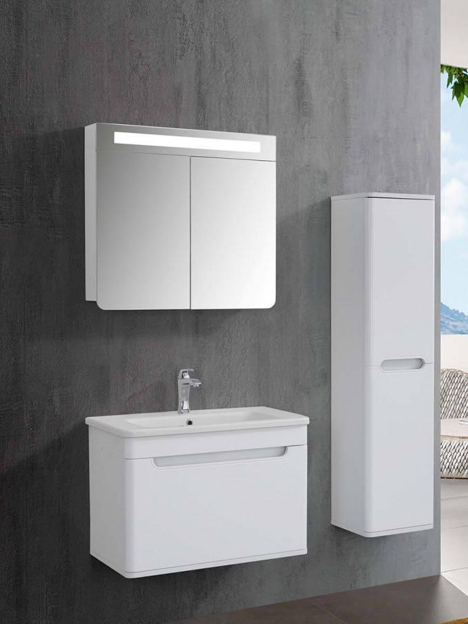 Ogledalo LINEART WING 800 white 3