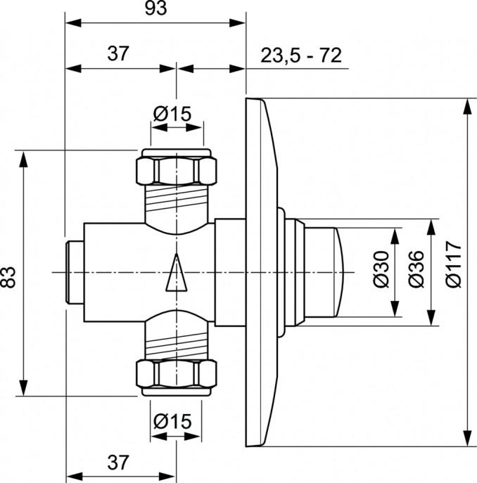 Potisna baterija IDEAL STANDARD ALPHA 2