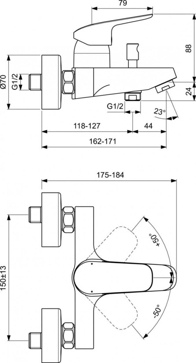 Baterija za kadu IDEAL STANDARD CERAFLEX 4