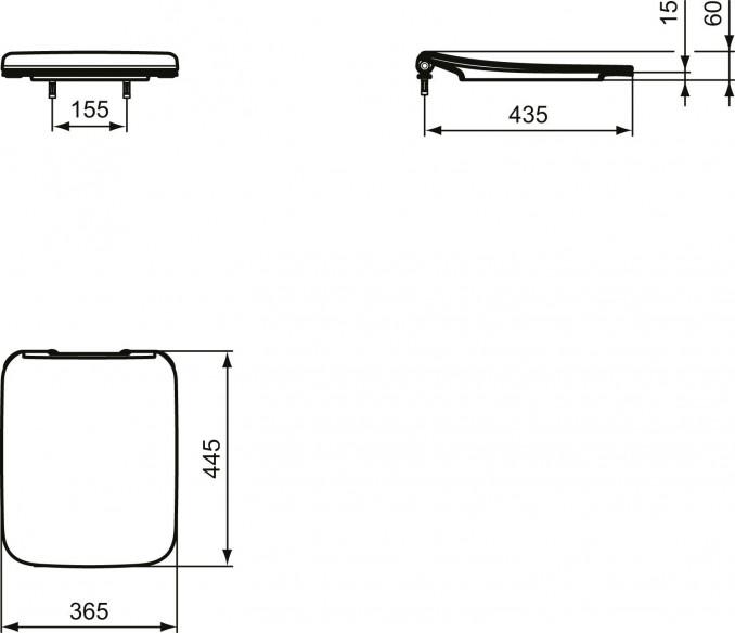 WC daska IDEAL STANDARD STRADA II softclose slim 2
