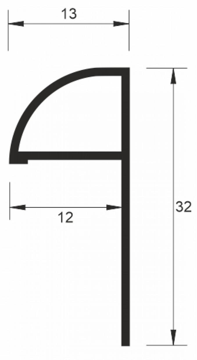 Al-lajsna P 12mm mat 2,7m 3