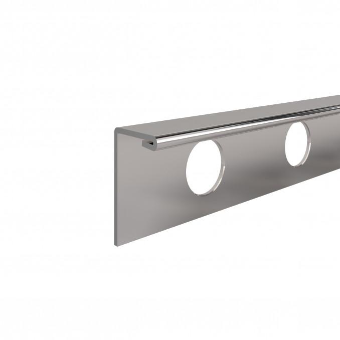 Inox-lajsna L ravna 2,7m, sjajna