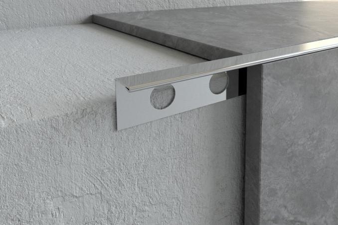 Inox-lajsna L ravna 2,7m, sjajna 2