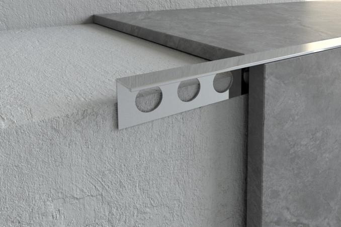 Al-lajsne L ravna 12mm, silver bright, 2,7m 2