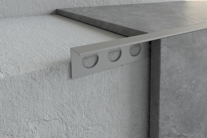 Al-lajsne L ravna 8mm, silver mat 2,7m 2