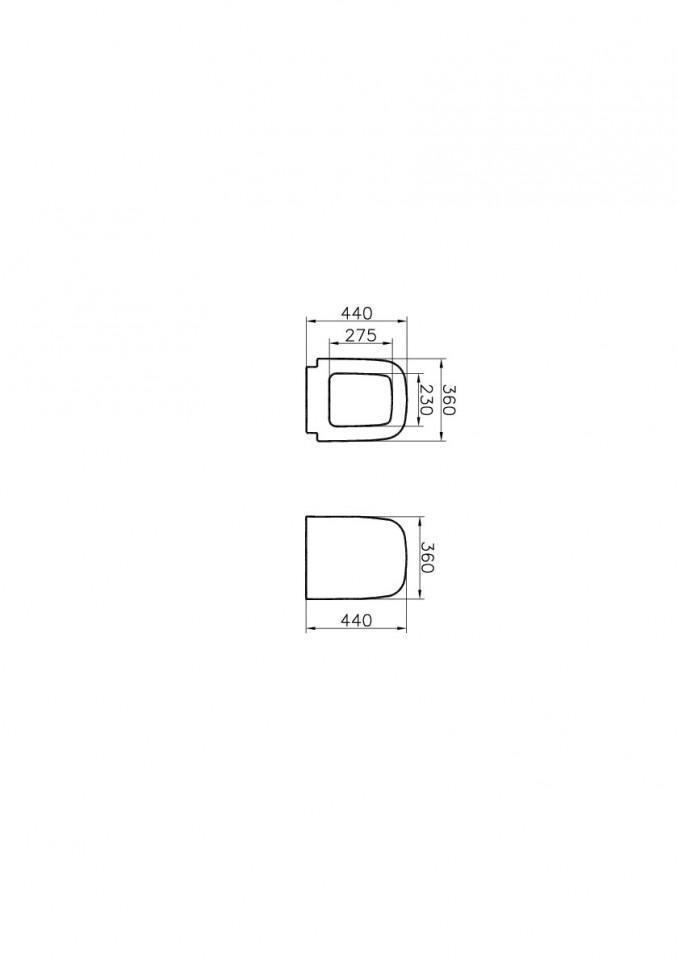 WC daska VITRA S20 duroplast soft close 2