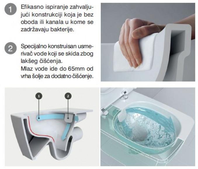 Solja konzolna Roca GAP rimless 3