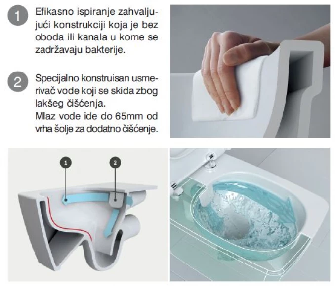 Solja konzolna Roca THE GAP rimless 3