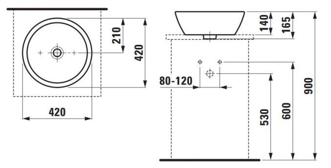 Lavabo Laufen PRO B fi42 zdelasti new 4