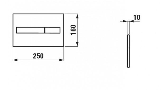 Taster Laufen LIS AW1 hrom 2