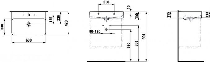Lavabo Laufen VAL 60x42 4