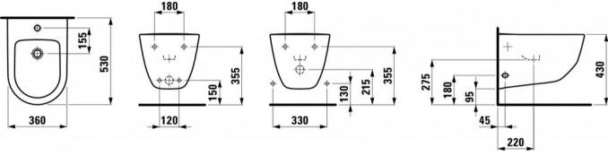 Bide konzolni Laufen PRO new 4