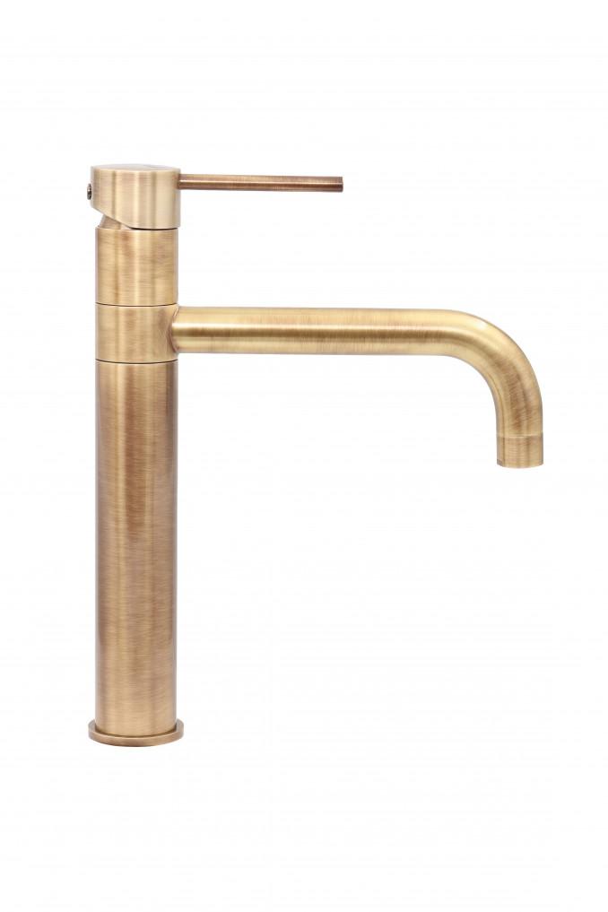 Baterija za lavabo EMMEVI PIPER visoka bronza