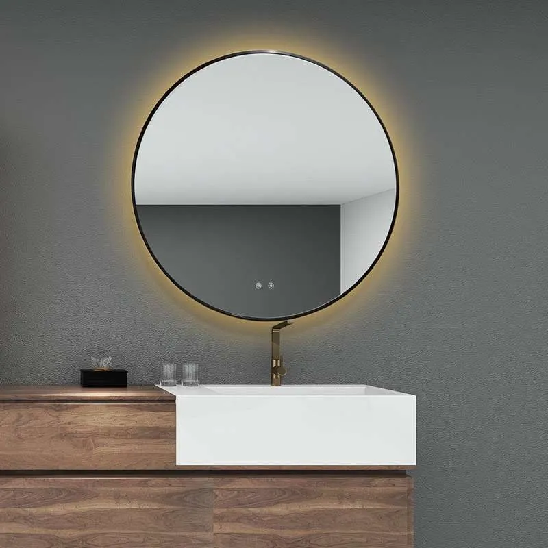 Ogledalo LED Magnolia Black R90 2