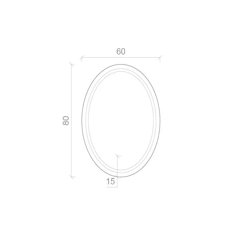 Ogledalo LED Tulip 60x80 3