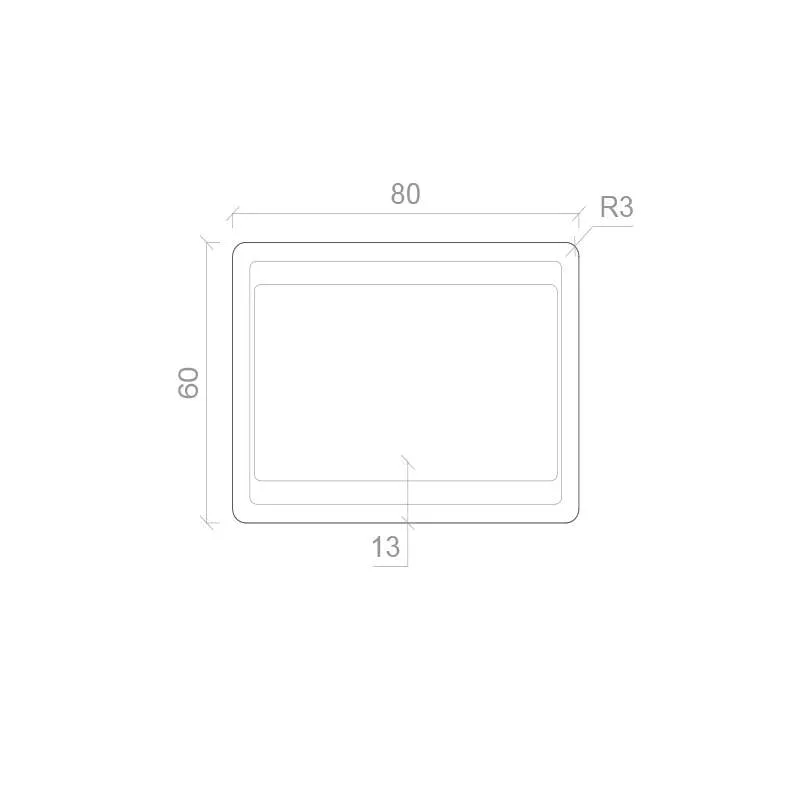Ogledalo LED Viola 80x60 3