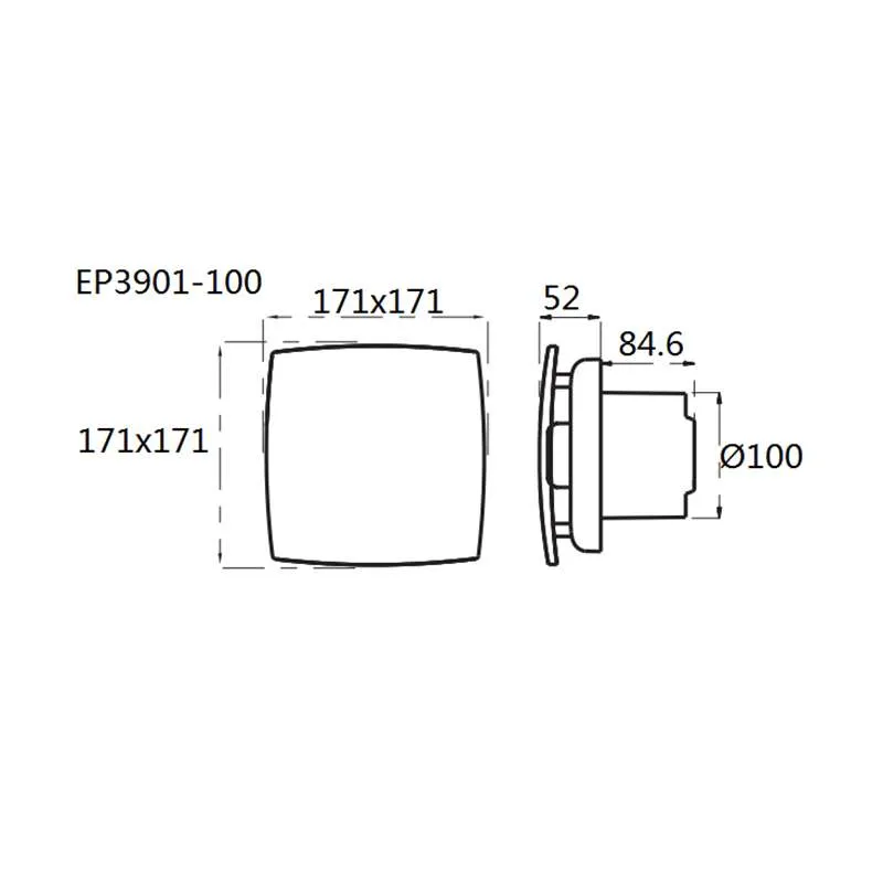 Ventilator za kupatilo EP3901 100 2