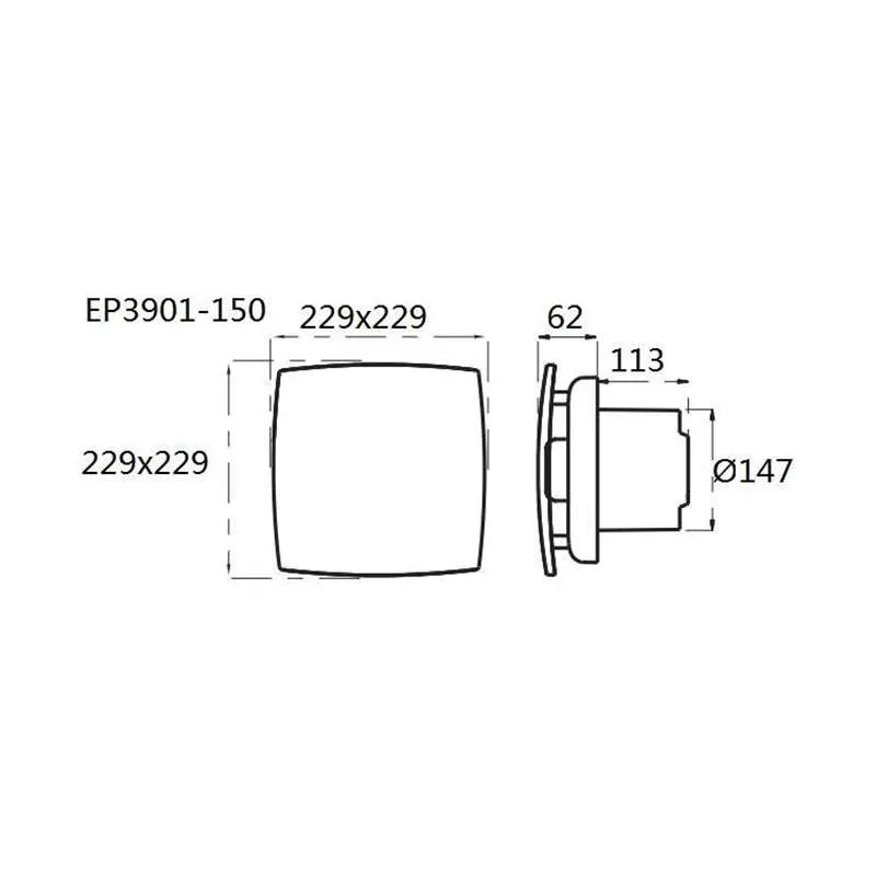 Ventilator za kupatilo EP3901 150 2