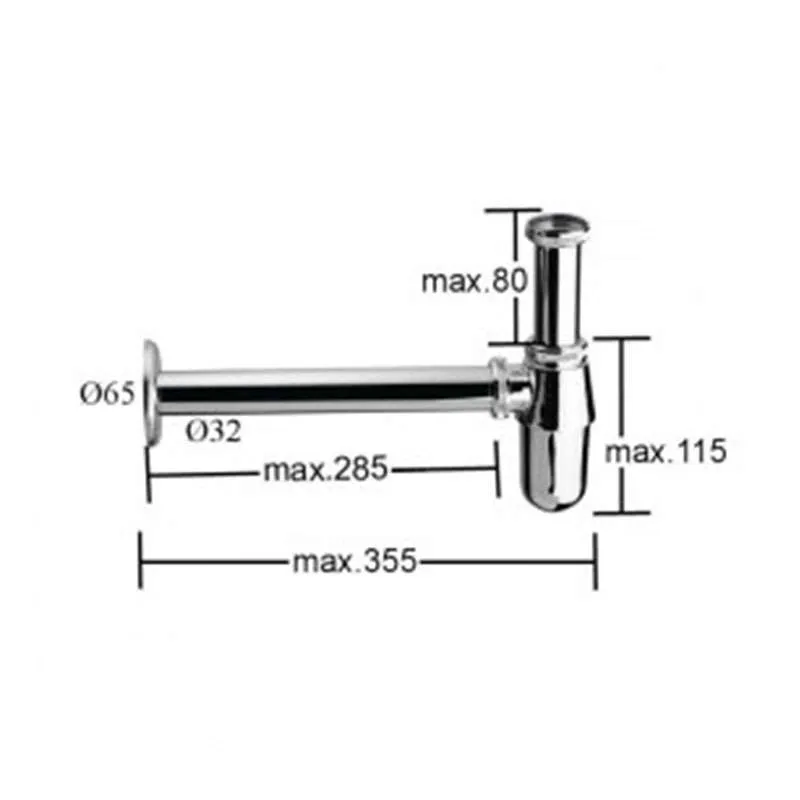 Podsklop sifona za lavabo WB65B10 2