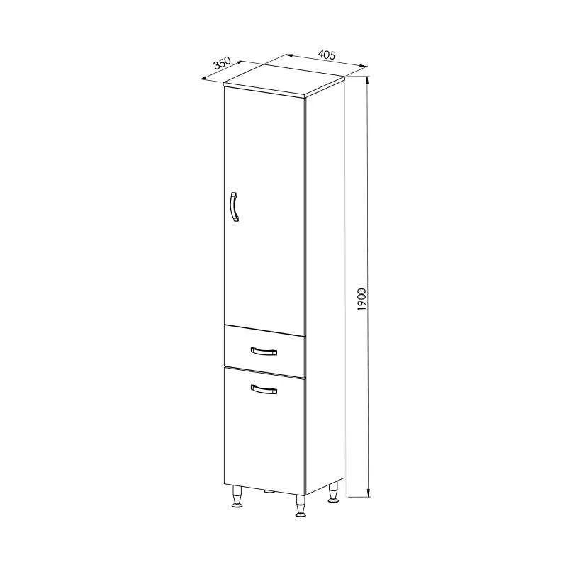 Olimpia vertikala White 40cm 3
