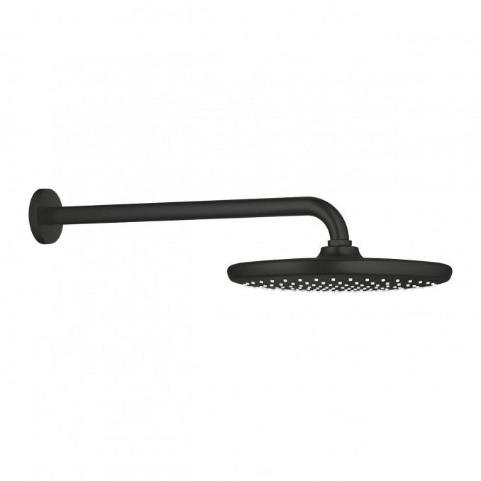 Ruža tuša sa držačem GROHE TEMPESTA 250, 380mm matte black